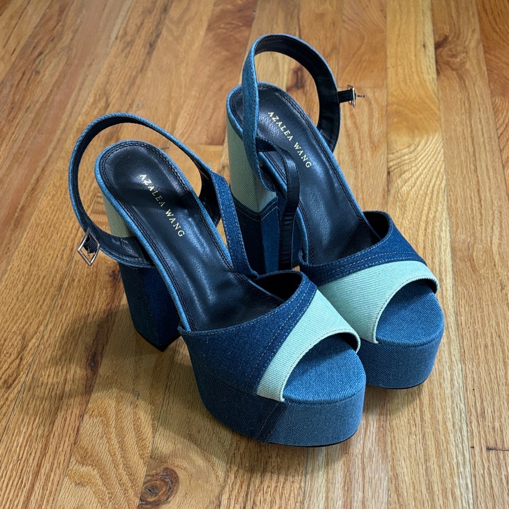 Denim and Sage Women's Platform Sandals